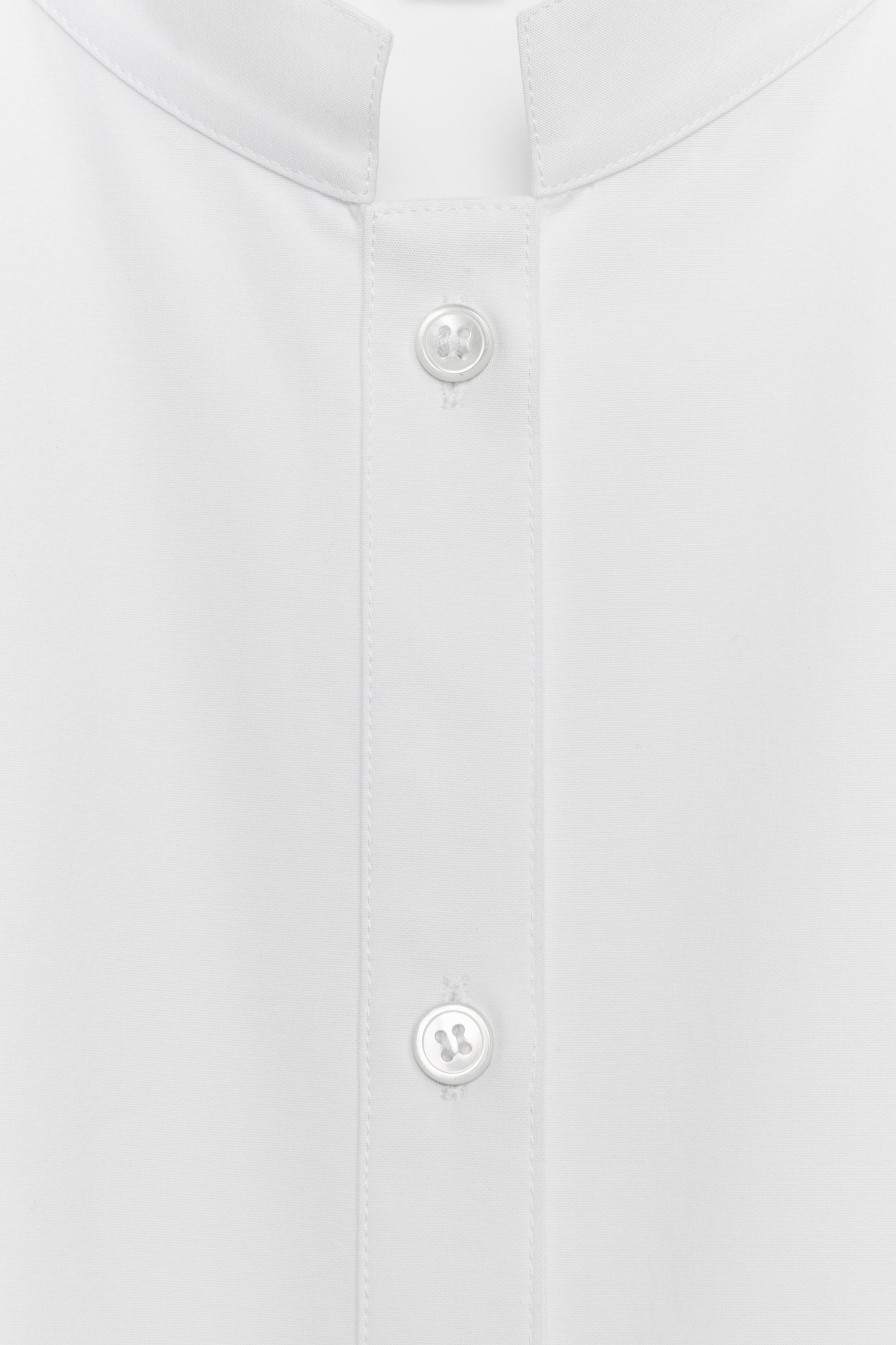 CHEMISE EN POPELINE À PLASTRON ZW COLLECTION